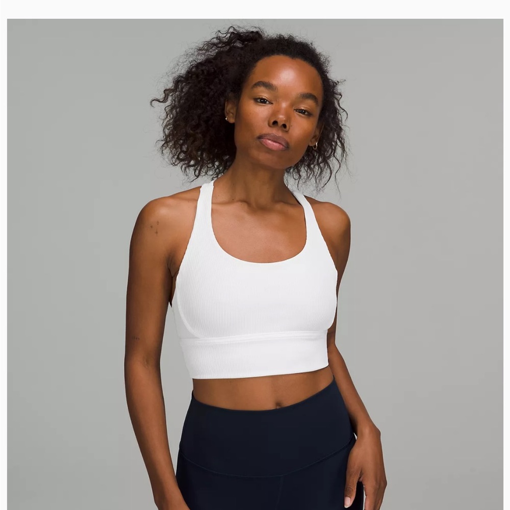 Lululemon size 8 long line bra. White.